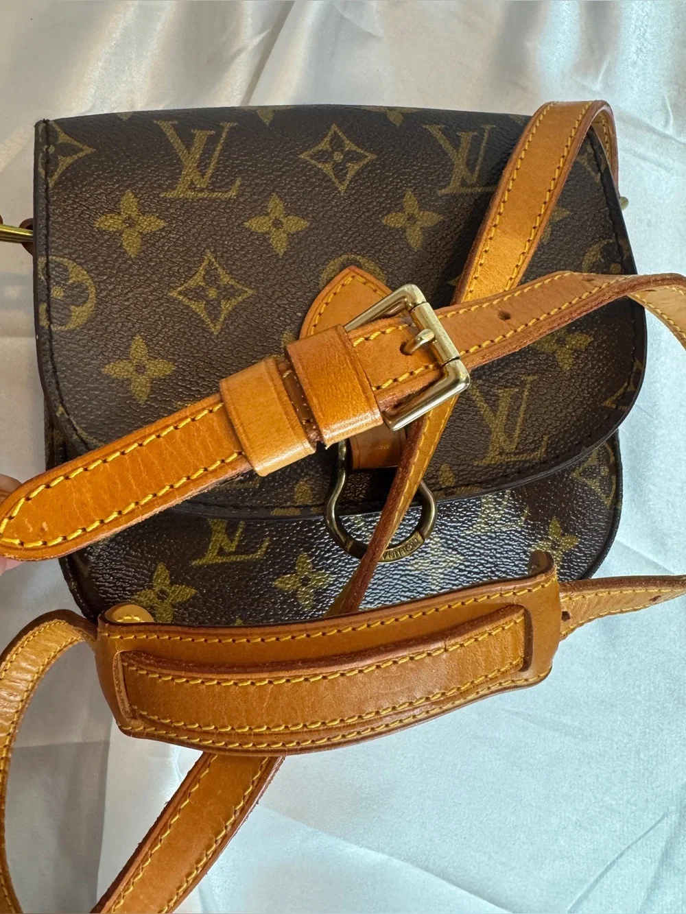 Louis Vuitton LV Mini Saint Cloud Monogram Canvas Crossbody with COA